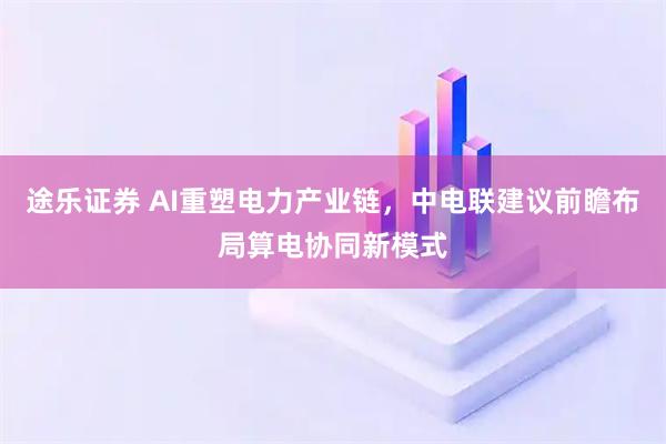 途乐证券 AI重塑电力产业链，中电联建议前瞻布局算电协同新模式
