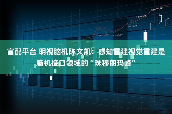 富配平台 明视脑机陈文凯：感知重建视觉重建是脑机接口领域的“珠穆朗玛峰”